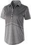 Womens Tonal Print, Tagless Heather Polo Shirt (Black,Graphite,Navy,Purple,Royal,Red)