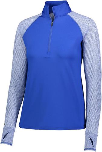 Holloway Ladies Girls Axis 1/2 Zip Pullover. Decorated in seven days or less.