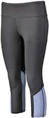 Womens/ Girls, Wide Waistband, Heathered Inserts, Capri Tights