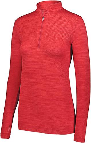 Holloway Ladies Striated 1/2 Zip Pullover 222757. Decorated in seven days or less.
