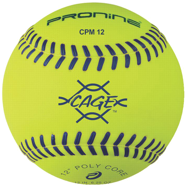 E128958 Pro Nine Softball 12" Composite Pitching Machine Balls (DZ)