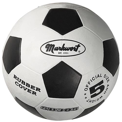 Markwort Black & White Rubber Soccer Balls