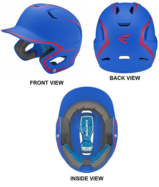 EASTON Z5 2.0 Baseball Batting Helmet Matte Two-Tone Series High Impact Resistant ABS Shell JAW Guard Compatible 2021 Dual-Density Impact Absorption Foam Moisture Wicking BioDRI Liner