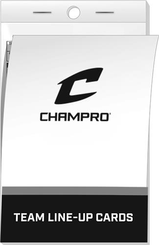 Champro Baseball Line-Up Cards (pack of 12)