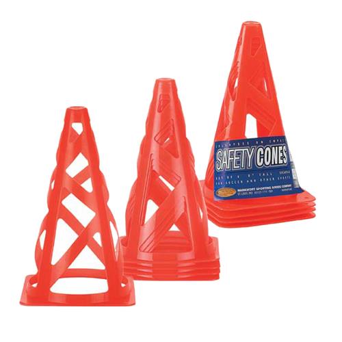 Markwort 9" Safety Cones - Set of 4
