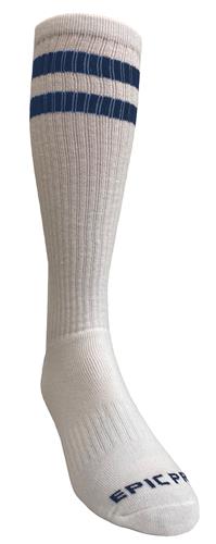 Over-The-Calf Double Stripe Knee High Socks PAIR