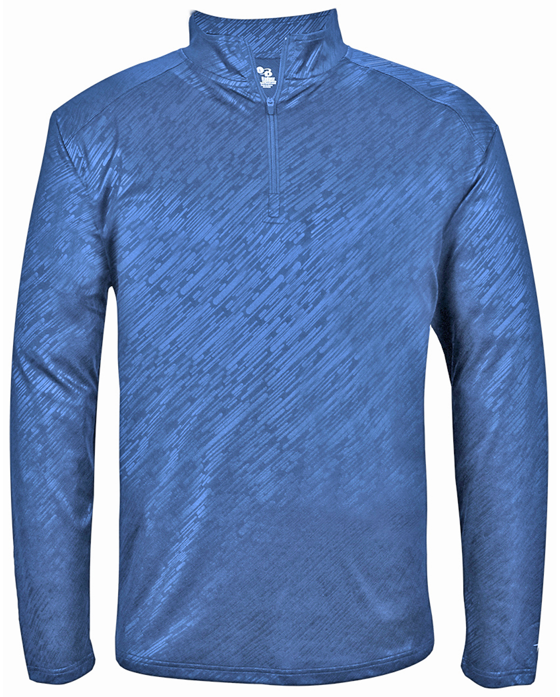 E129610 Badger Sport Adult Line Embossed 1/4 Zip Jacket