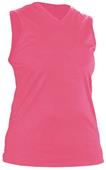 100% Cotton Womens/Girls Sleeveless V-Neck Shirt or Jersey (Forest,Navy,Green,Red)