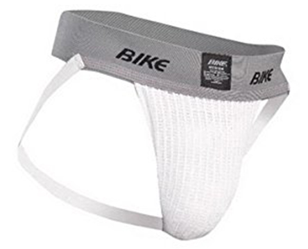Bike youth LARGE Brief Cut cup supporter jockstrap white 26”-32”  Waist 