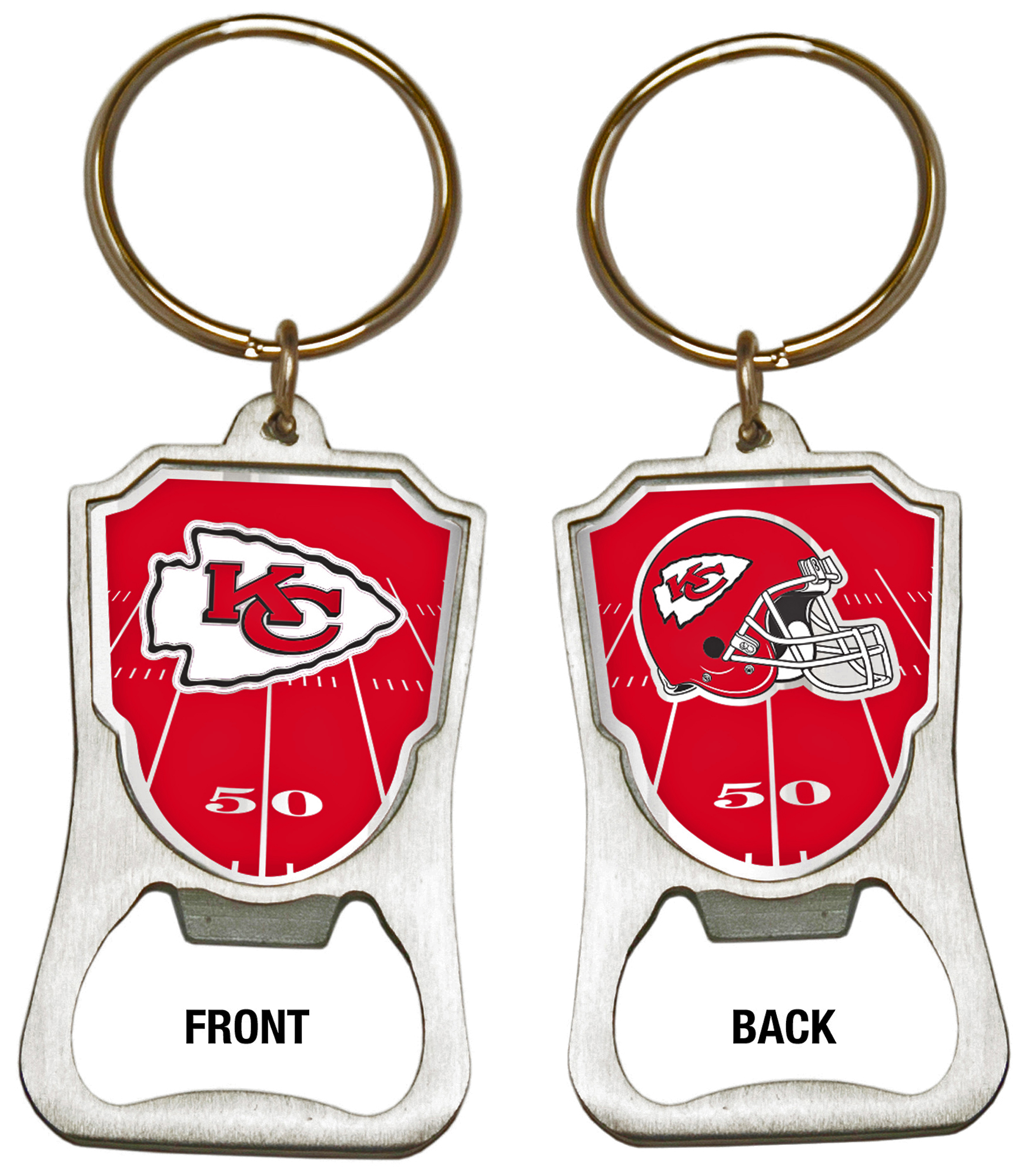 E129759 BSI NFL Kansas City Chiefs Keychain/Bottle Opener