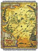 Northwest The Hobbit "Middle Earth Map" Throw Northwest The Hobbit "Middle Earth Map" Throw