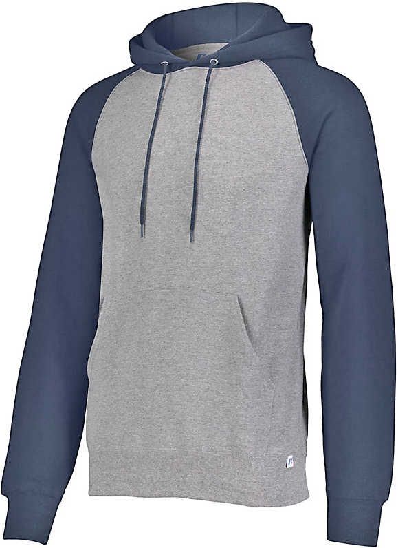 Fleece color block hoodie Clearance