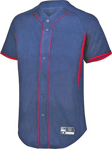 Holloway Adult/Youth Full-Button Baseball Jersey. Decorated in seven days or less.