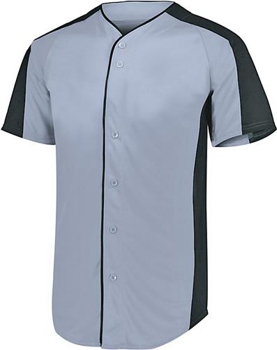 Augusta Adult/Youth Full-Button Baseball Jersey. Decorated in seven days or less.
