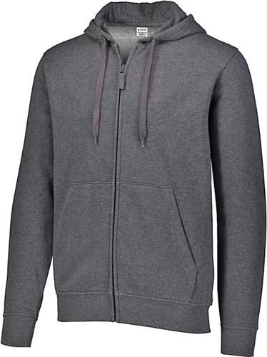 Augusta Adult Fleece Full Zip Hoodie. Decorated in seven days or less.