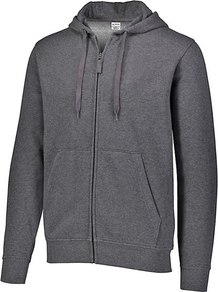 Augusta Adult Fleece Full Zip Hoodie - Soccer Equipment and Gear