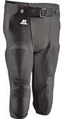 Russell Football Game Pants, Youth (Black or White) Snap Pads (pads sold separately)