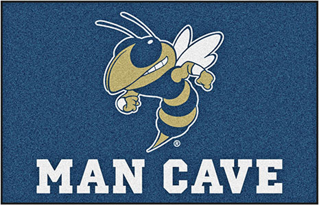 Fan Mats NCAA Georgia Tech Man Cave Starter Mat
