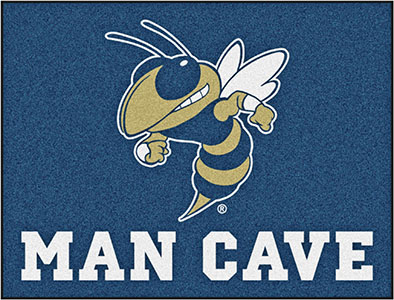 Fan Mats NCAA Georgia Tech Man Cave All-Star Mat