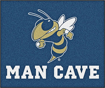 Fan Mats NCAA Georgia Tech Man Cave Tailgater Mat