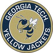 Fan Mats NCAA Georgia Tech Roundel Mat