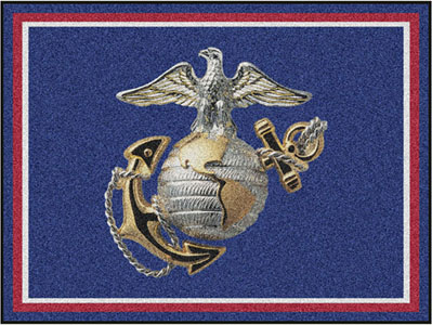 Fan Mats United States Marines 8'x10' 3D Logo Rug