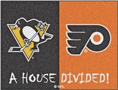 Fan Mats NHL Penguins/Flyers House Divided Mat