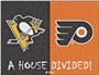 Fan Mats NHL Penguins/Flyers House Divided Mat