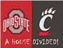 Fan Mats Ohio State/Cincinnati House Divided Mat