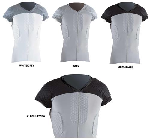 HexPad Cap Sleeve 6-Pad Body Sports Shirts