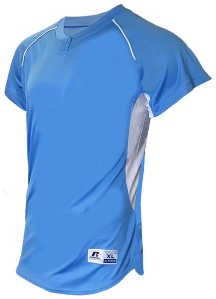 UA Next Women's 2-Button Softball Jersey L / Royal