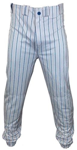 Youth (YXL, YL, YXS) Elastic Pant Cuff 2, Pinstripe Baseball Pants. Braiding is available on this item.