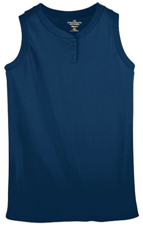 Womens 2-Button Placket Sleeveless Softball Jersey (Gold,Purple,WT ...