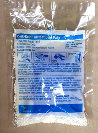 Instant Cold Packs First Aid (Ea or Case)