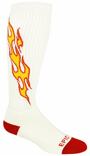 FLAME - Cute Novelty Fun Design Kneehigh/OTC Socks PAIR