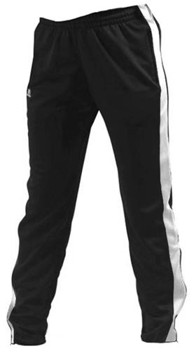 Youth (YS - Black/White)) Tapered Fit Zippered leg Warmup Pants w/Pockets 