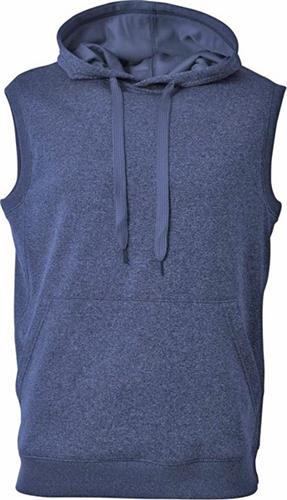 A4 Adult Agility Sleeveless Fleece Hoodie. Decorated in seven days or less.