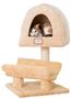 Armarkat X3007 Real Wood Cat Condo, Cat Scratching Post With Plush Condo, Cuddle