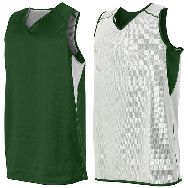 Adult (AXL - Dark Green) 1-Ply Reversible Basketball Jersey