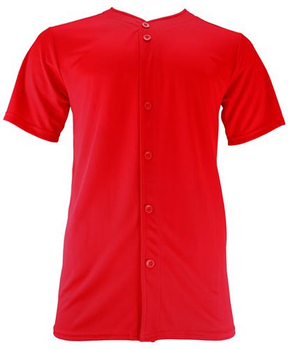 A4 Adult 2-Button Mesh Henley Baseball Jerseys | Epic Sports