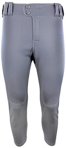"RBI" Low-Rise Pro-Softball Pants Womens & Girls (Wht, Bk, Graphite). Braiding is available on this item.