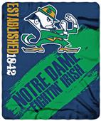 Northwest Notre Dame Painted Fleece Throw Northwest Notre Dame Painted Fleece Throw