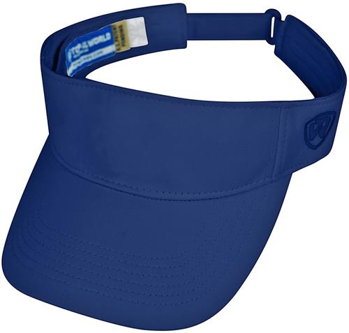 J America Hawkeye Adjustable Velcro Visor. Embroidery is available on this item.