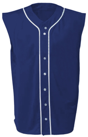 A4 Youth Sleeveless Full Button Baseball Jersey CO