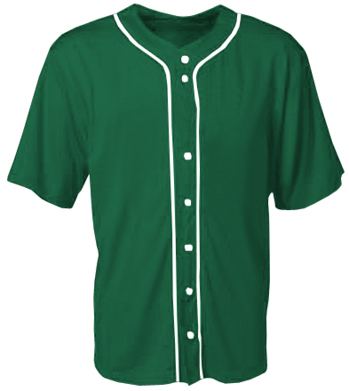 Adult "A2XL, AL, AS" (BLACK) Short Sleeve Full Button Baseball Jerseys