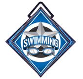 Hasty Excel 3" Blue Medal All-Star Swim Mylar