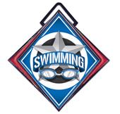 Hasty Excel 3" Red Medal All-Star Swim Mylar