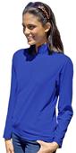 Blue Generation Ladies' Solid Zip Pullover