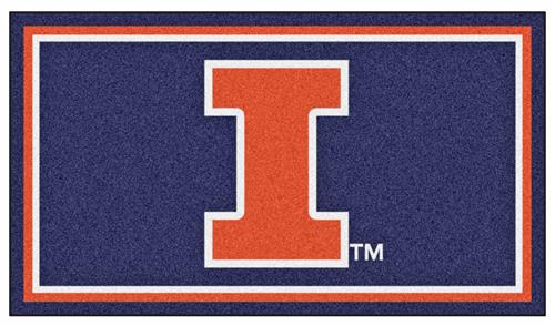 Fan Mats NCAA University of Illinois 3x5 Rug