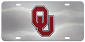 Fan Mats NCAA Oklahoma Diecast License Plate